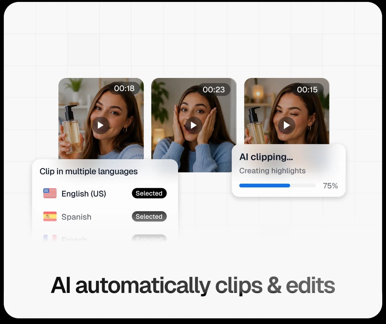 Every stream becomes shoppable clips