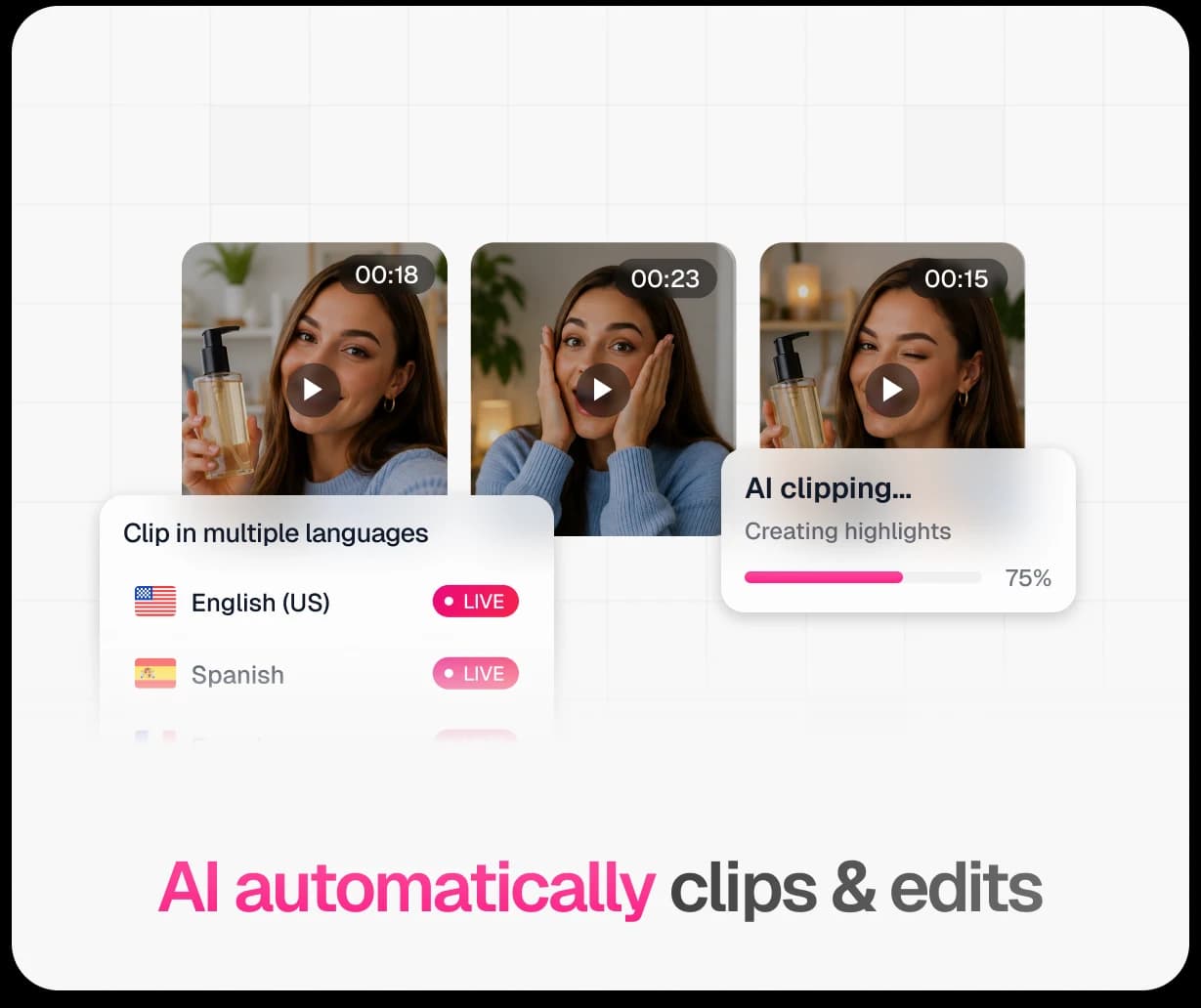 TwinTone dashboard showing a live stream in progress