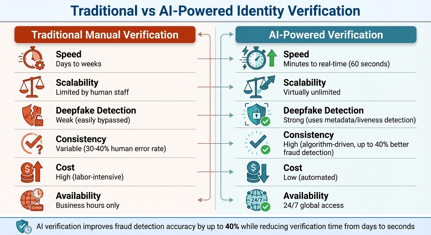 Traditional vs AI-Powered Identity Verification: Speed, Accuracy, and Cost Comparison