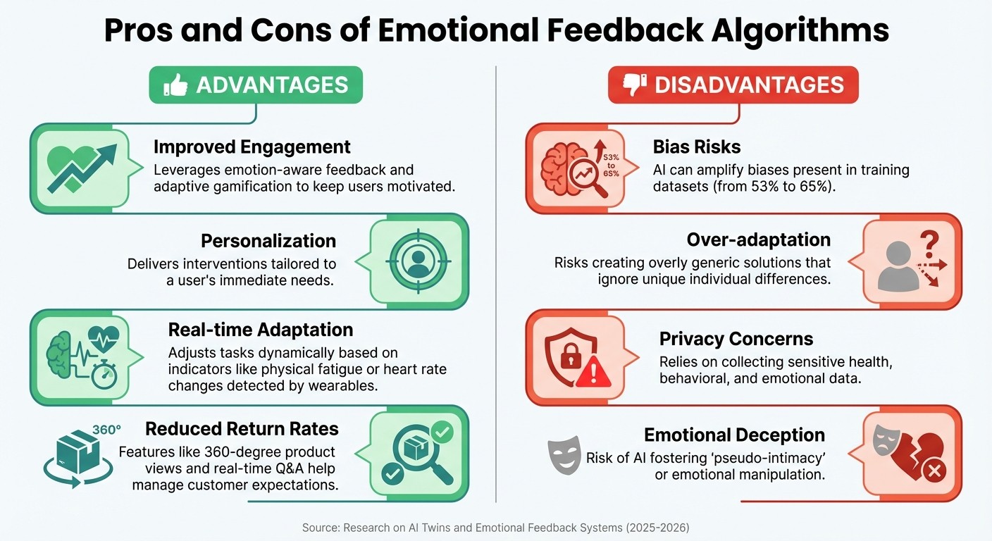 Advantages and Disadvantages of Emotional Feedback Algorithms in AI Systems
